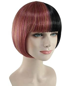 Amazon | Wigs2you 仮装 ウィッグ H-4073 派手髪 ツートン ボブ